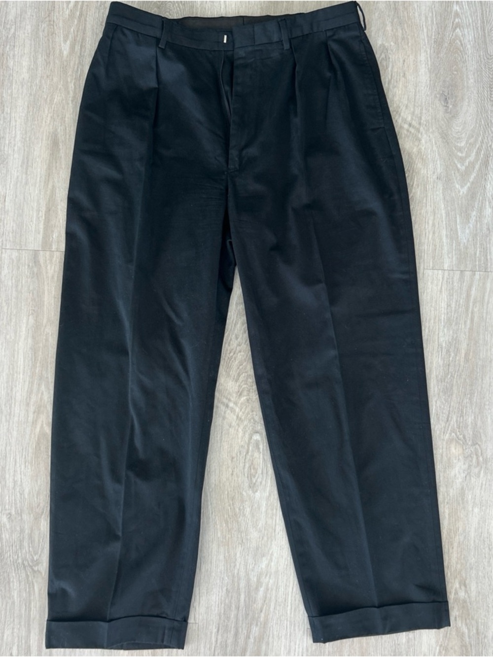 Polo Ralph Lauren Men’s Black Chino Pants 35x30 Classic Fit Straight Leg Cuffed
